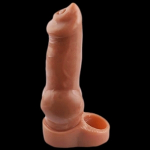 ExtendMyDick Penismanschette Dog Yorky 17 x 6cm Braun