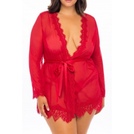 Red PROVENCE large size negligee