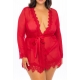Red PROVENCE large size negligee