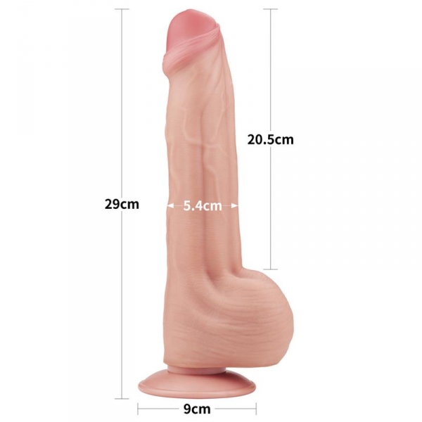 Dildo realistico a pelle scorrevole 20 x 5,3 cm