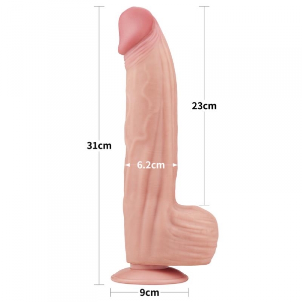 Dildo deslizante Skin realista 23 x 6cm