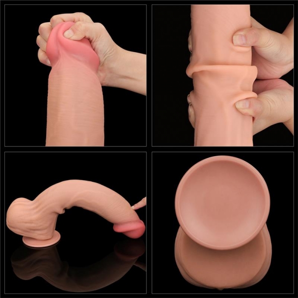 Realistischer Dildo Sliding Skin 27 x 6.5cm