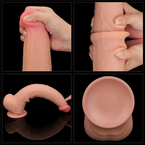 Dildo deslizante Skin realista 25 x 6cm