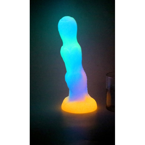 Dildo fosforescente Lumy Din 19 x 5cm