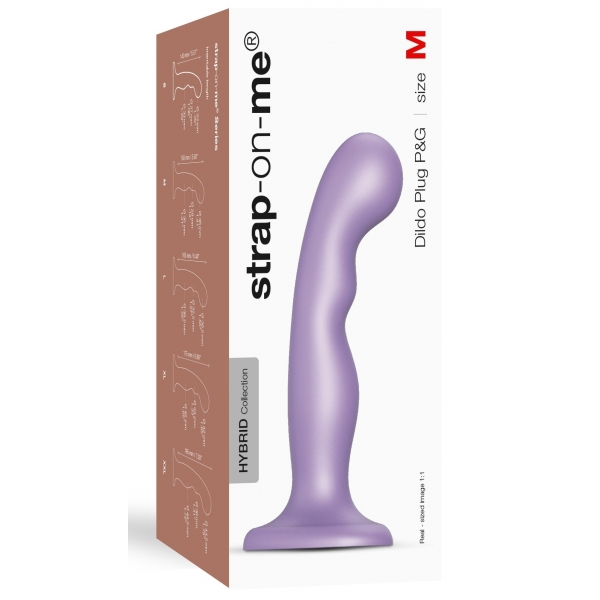 Plug de Silicone P&G Strap-On-Me M 15 x 3,6cm Roxo