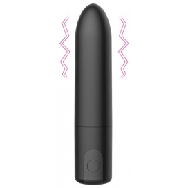 Bullet Vibrator with Round Tip BLACK