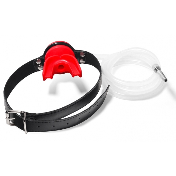 Plug Pénis avec Bâillon Urinoir - Plug 4 x 0.7cm Rouge