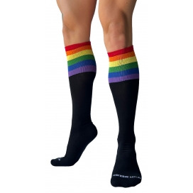 Calcetines altos de fútbol Pride Negro