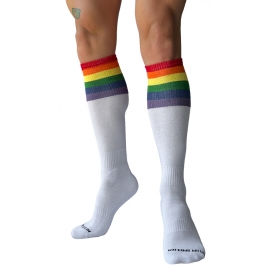 Barcode Berlin Chaussettes hautes Pride Football Blanches