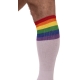 Pride Football High Socks White