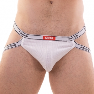 Barcode Berlin Rib Jock Proud Boy Blanco