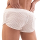 Aachet White mesh shorts