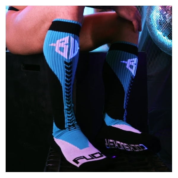 Akira Breedwell High Socks Blue