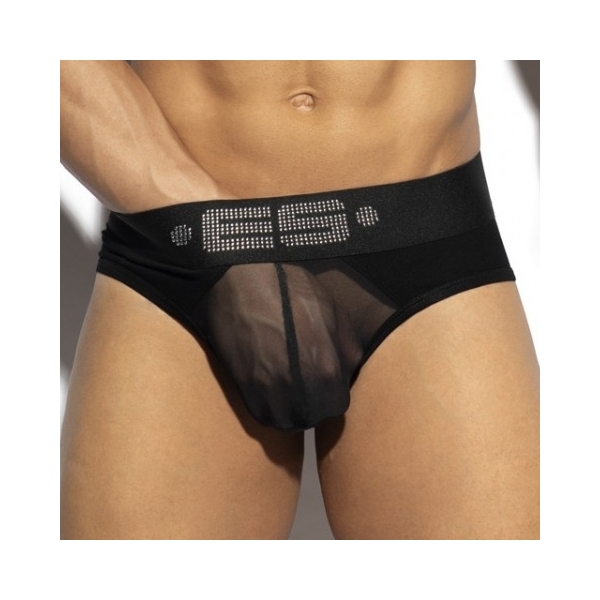 Slip Strass C-Through Black