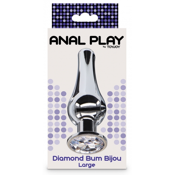 Diamant Bum anale juwelenplug L 12 x 4,1cm
