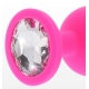 Plug Bijou Diamond Booty M 7 x 3.5cm Pink