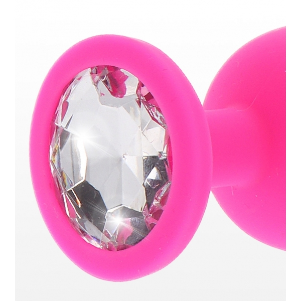 Tapón Bijou Botín Diamante L 9 x 4cm Rosa