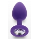 Plug Bijou Diamond Booty S 6 x 2.8cm Violeta