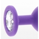 Plug Bijou Diamante Botín M 7 x 3,5cm Violeta