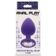 Plug Juwel Diamond Booty L 9 x 4cm Violett