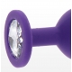 Plug Bijou Diamant Buit L 9 x 4cm Violet