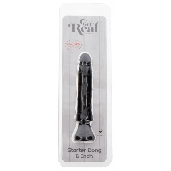 Dildo piccolo con impugnatura Starter Dong 13 x 3 cm nero