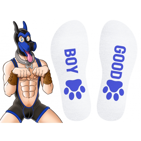 Calzini Good Boy Bianco-Blu