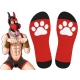 Hohe Socken Big Good Boy Rot