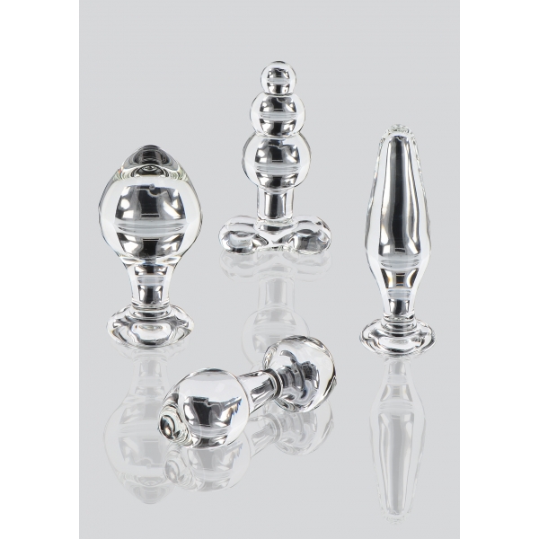Crystal Jewel glazen plug 9,5 x 3,5cm