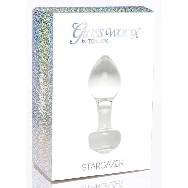 Stargazer glass plug 6 x 3.7cm