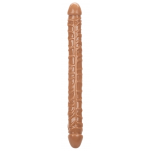 Size Queen Calexotics Dildo duplo Queen Size 43 x 4,2 cm castanho