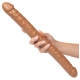 Doppio Dildo Queen Size 43 x 4,2 cm Marrone