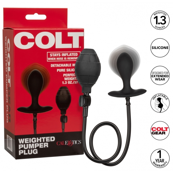 Weighted Pumper Colt Inflatable Plug 7.5 x 3.2cm