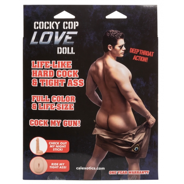 Cocky Cop Mannelijke Opblaasbare Sekspop 13cm