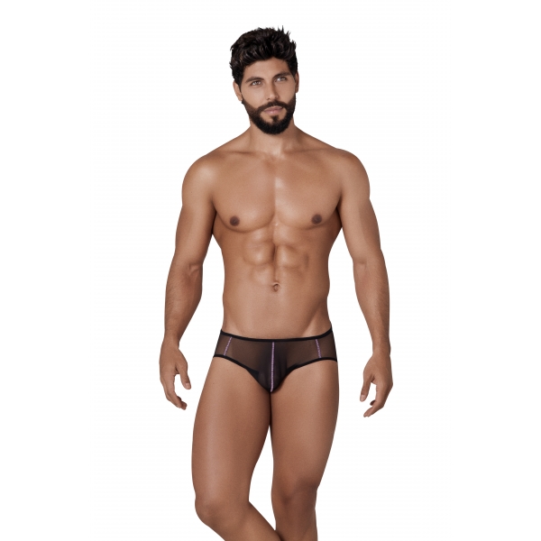 Hunch transparante jockstrap Zwart-Paars