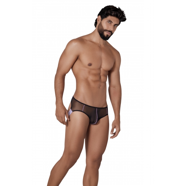 Hunch transparante jockstrap Zwart-Paars