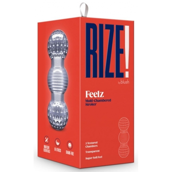 Masturbador transparente Rize Feelz 15cm