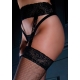 Fishnet Garterbelt Tights Black