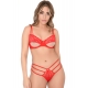 String Lace Straps Rouge