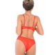 Thong Lace Straps Red