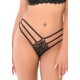 Thong Lace Straps Black