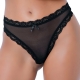 String Ruched Schwarz