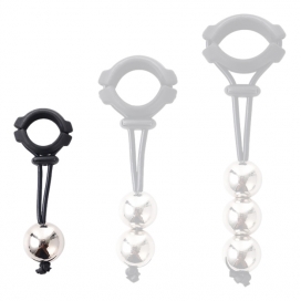 KINKgear Metal Beads Ring Testicle Weight - 36mm S 180gr