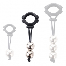 KINKgear Metal Beads Ring Testicle Weight - 36mm M 360gr