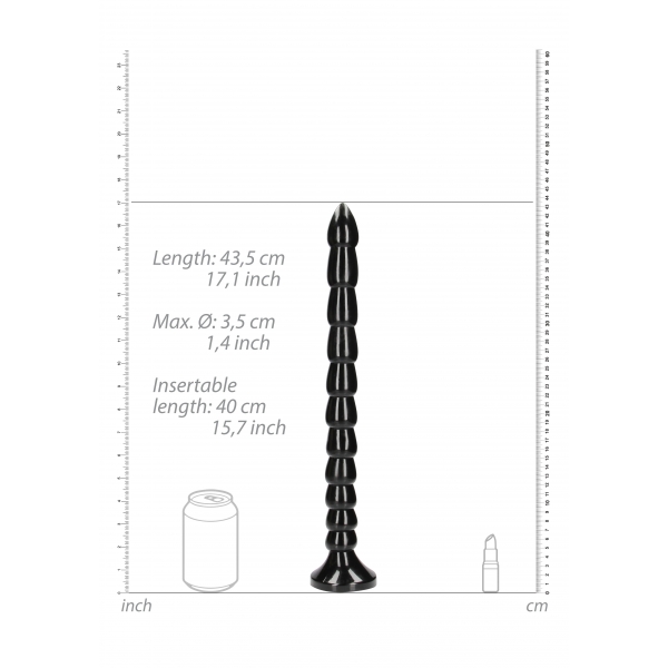 Dildo comprido empilhado Anal Snake M 40 x 3,5cm