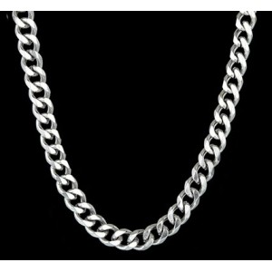 Malejewels Cadena de plata CUBAN 2mm