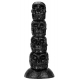 Skeleton Large PVC Butt Plug BLACK