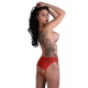 Nicolette open-back knickers Red