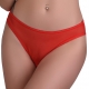 Nicolette open-back knickers Red