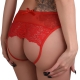 Nicolette open-back knickers Red